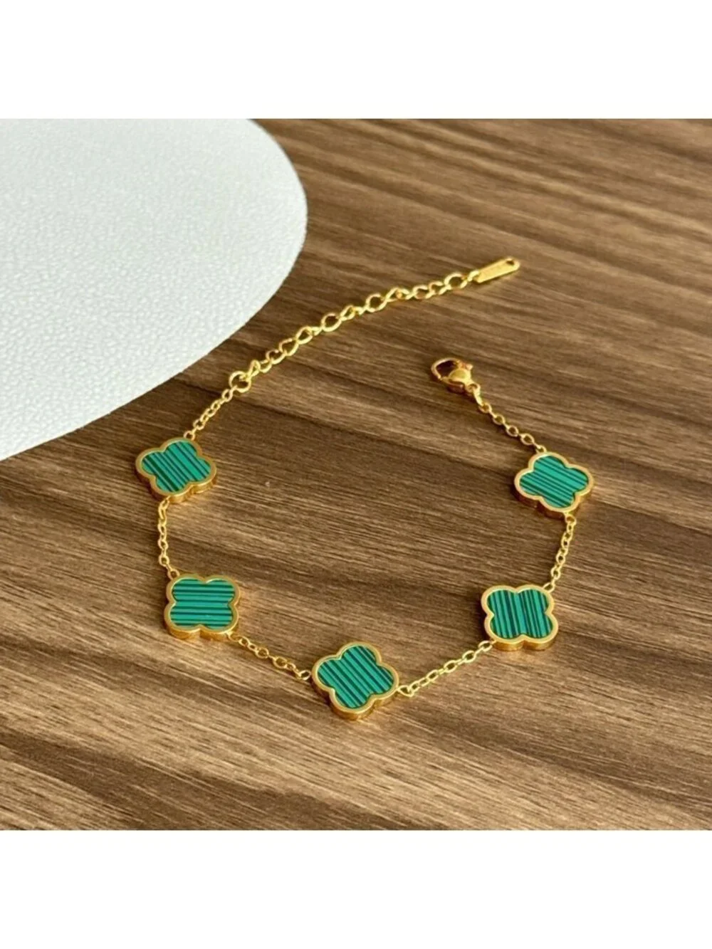 green flower Bracelet Q196